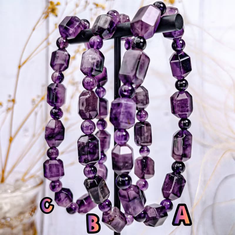 【氣質粉紫超七】天然粉紫超七 極高性價 水晶手串手鍊|可挑款