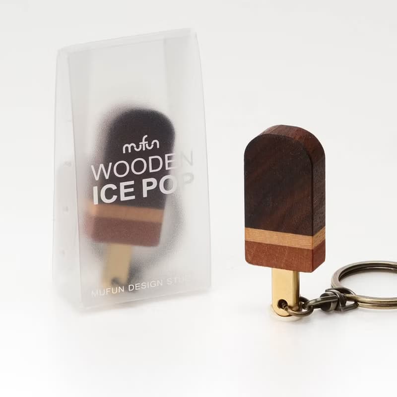 原木冰棒造型 ICE POP【巧克力】鑰匙圈