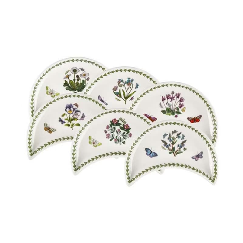 Botanic Garden 經典植物園系列-21.5cm月形盤(6入套組)