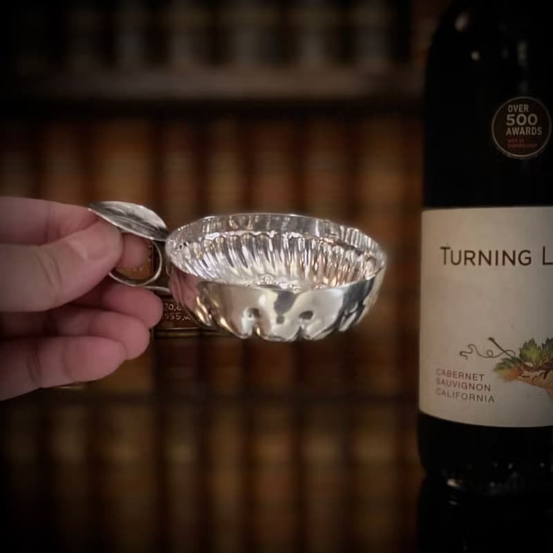 法國Art Nouveau時期 訂制款 純銀 品酒杯/試酒器