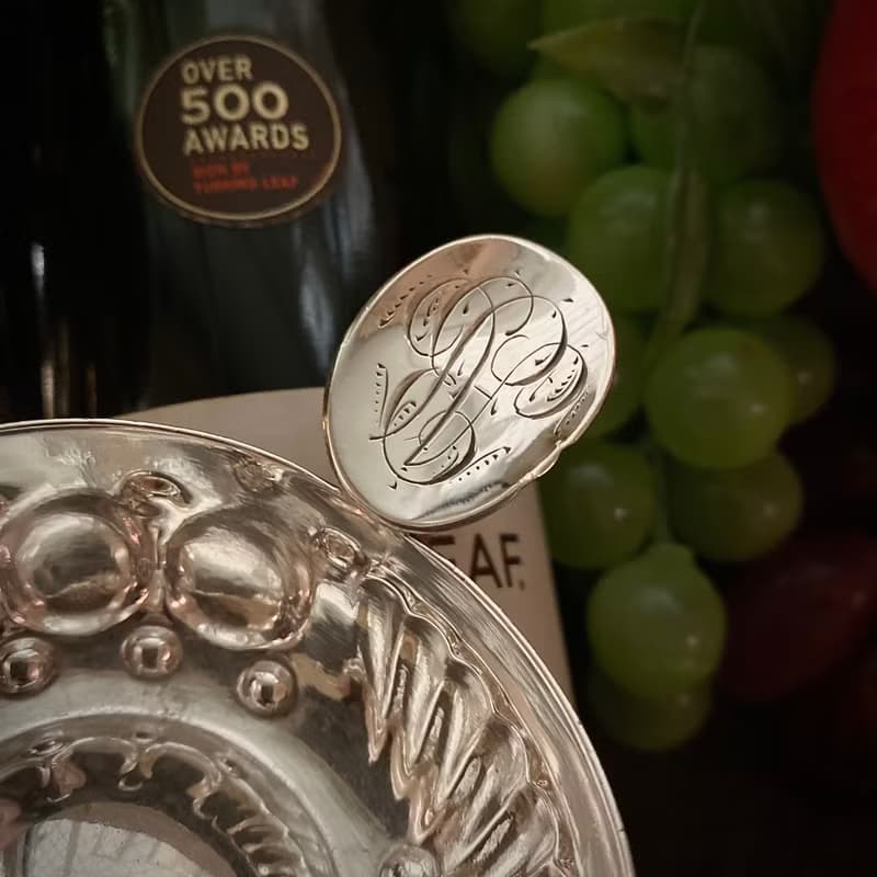 法國Art Nouveau時期 訂制款 純銀 品酒杯/試酒器