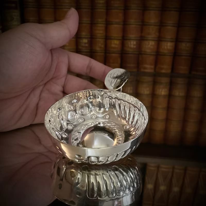 法國Art Nouveau時期 訂制款 純銀 品酒杯/試酒器