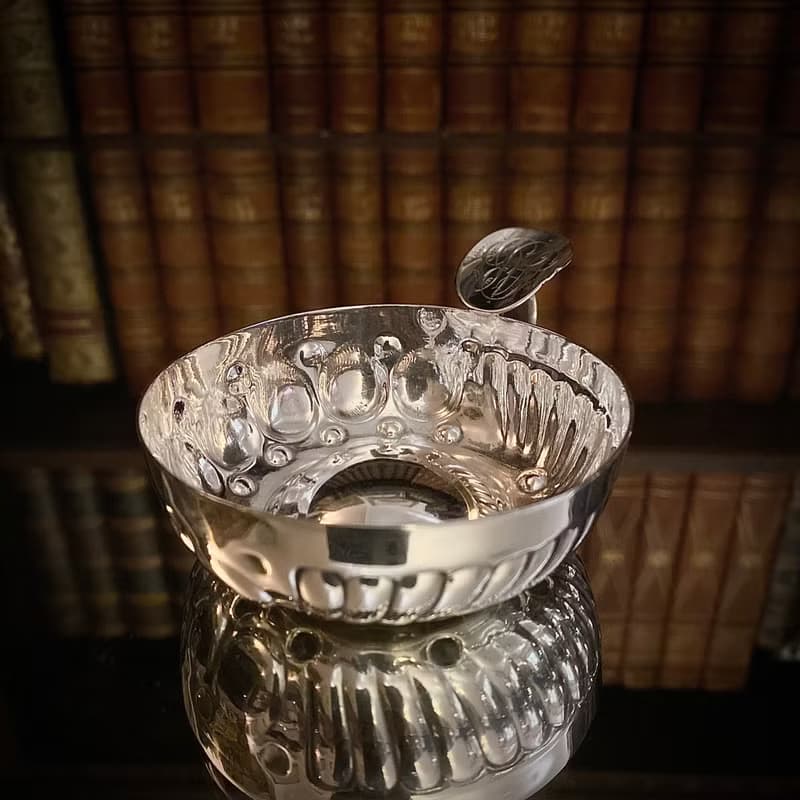 法國Art Nouveau時期 訂制款 純銀 品酒杯/試酒器