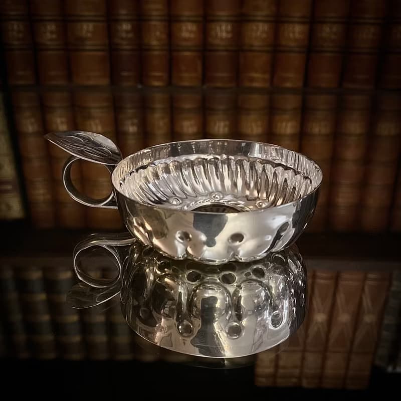 法國Art Nouveau時期 訂制款 純銀 品酒杯/試酒器