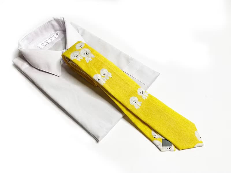 棉花糖 小白犬 領帶 Neckties