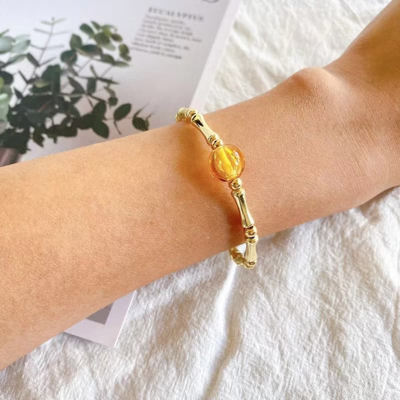 【Cinnamonmon 希娜夢夢】永恆-Gold 精油手鍊