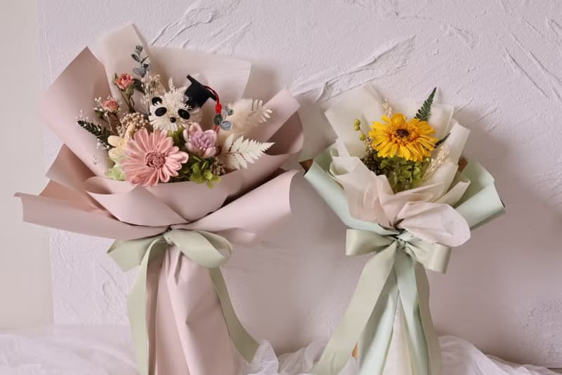花若迷 畢業花束 畢業季 熊貓花束