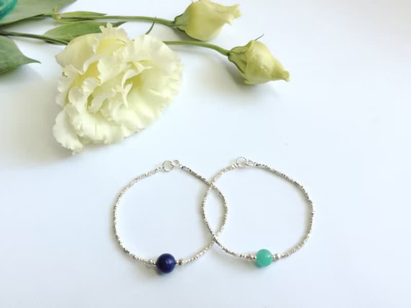Ops Amazonite bracelet-天河石/925純銀