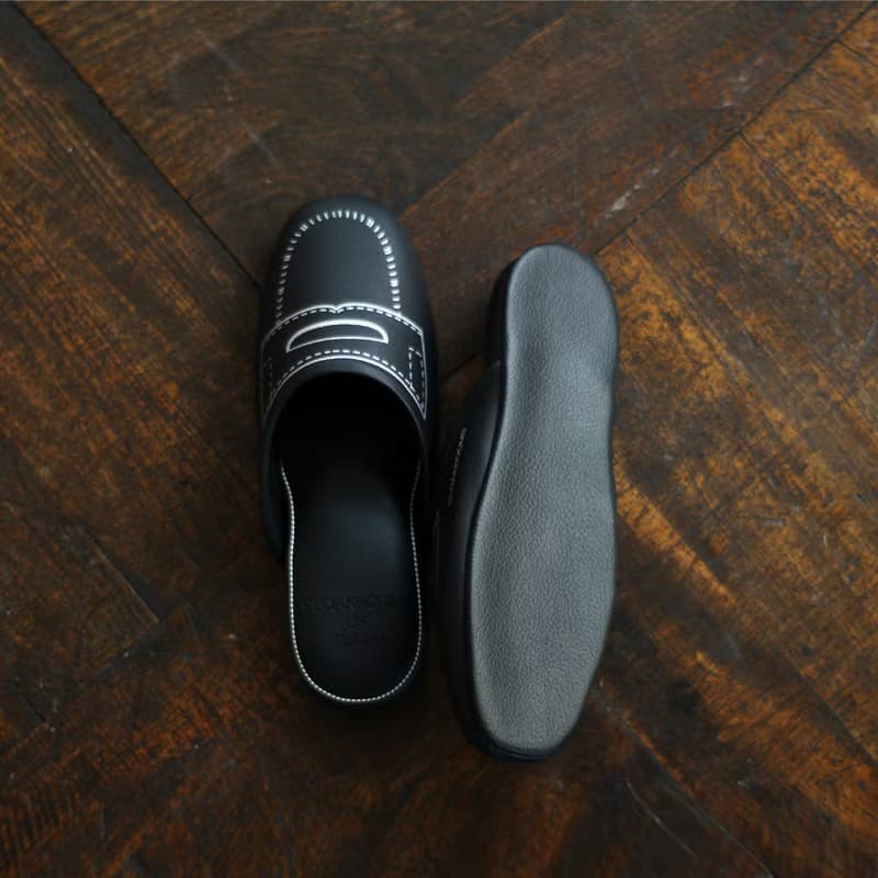 CLOAKROOMS OF .Fuller 室內拖鞋 樂福鞋LOAFER-黑銀