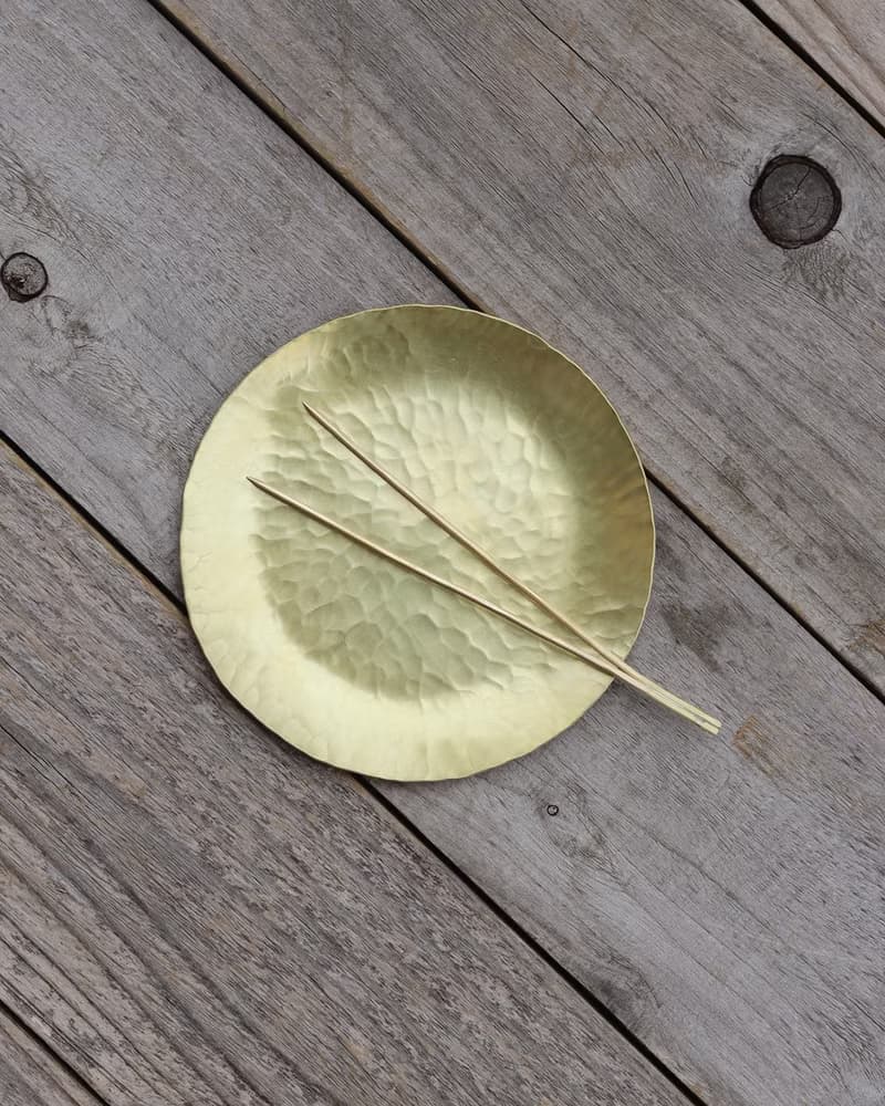 松葉のカタチの真鍮ぴっく