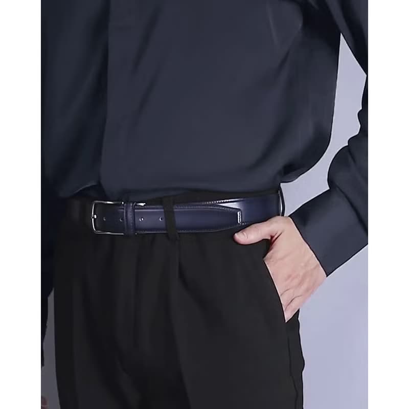 可裁剪【免費刻英文名】男士真皮腰帶 高檔商務皮帶 窄版牛皮褲帶