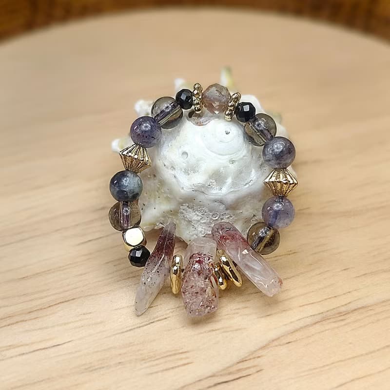 女神の光 | 草莓超七 | 血滴堇青石 | 茶晶 | 安德森長石 | 黑尖