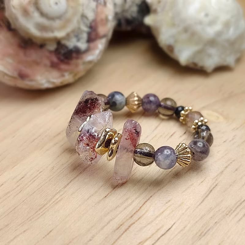 女神の光 | 草莓超七 | 血滴堇青石 | 茶晶 | 安德森長石 | 黑尖