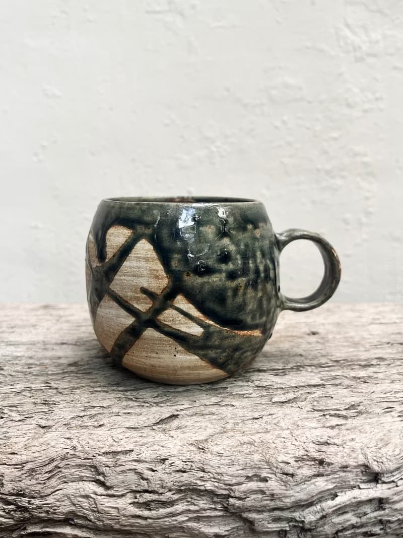 墨藍 咖啡杯 大型二號 | 陶器皿