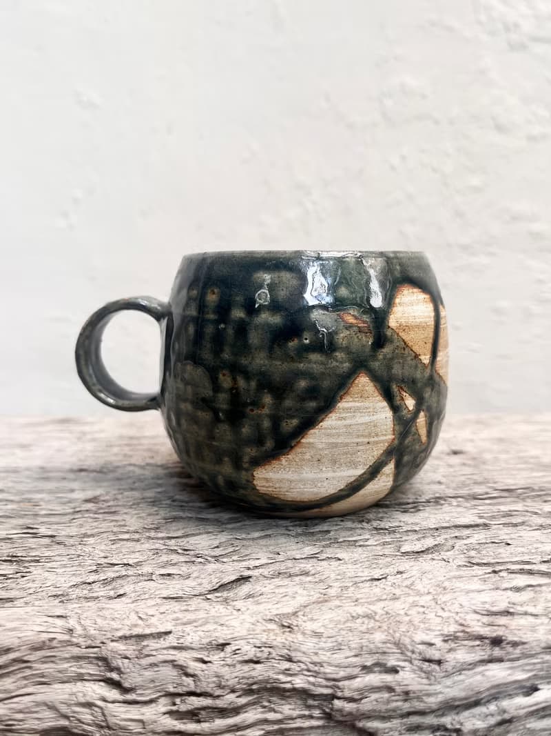 墨藍 咖啡杯 大型二號 | 陶器皿