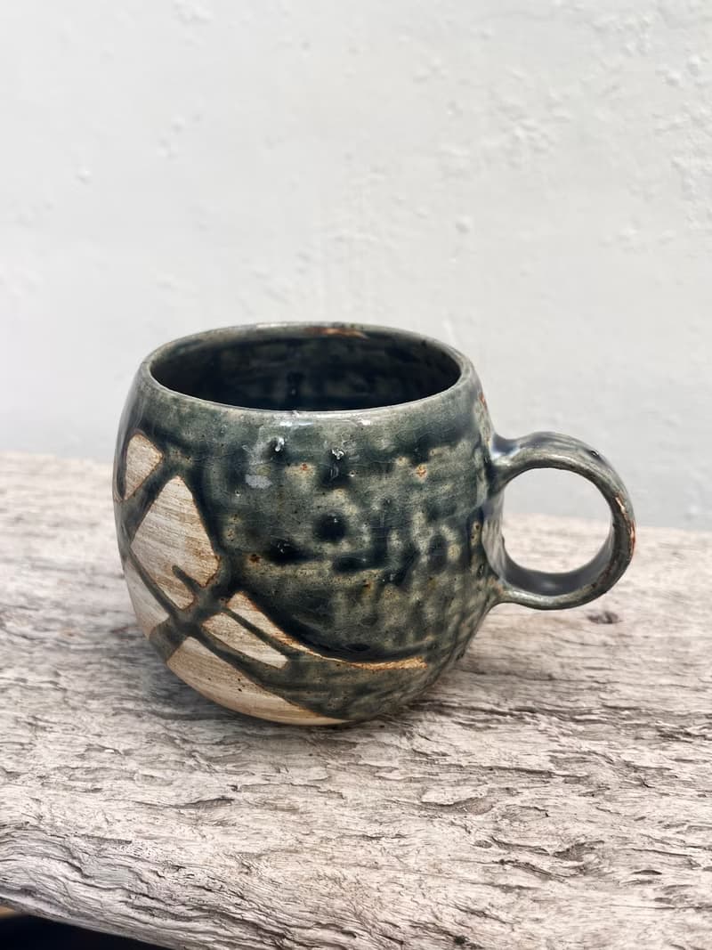 墨藍 咖啡杯 大型二號 | 陶器皿