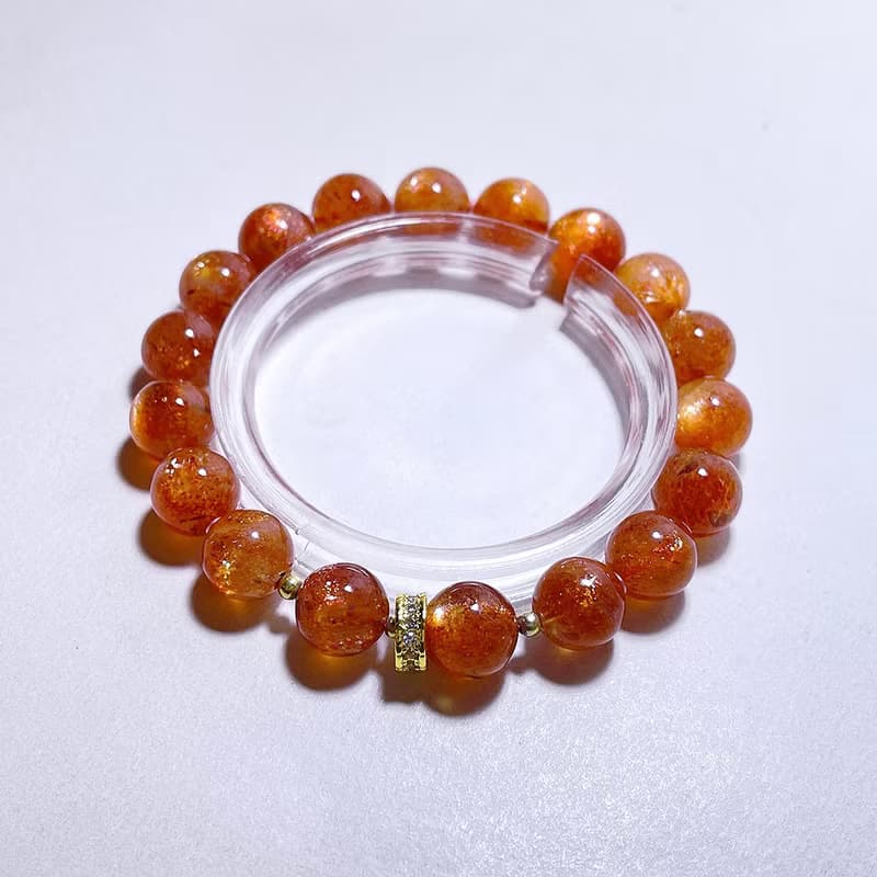 天然礦石 金太陽9.5mm 手鍊 招財擋煞 正陽氣 人緣親和 事業順利