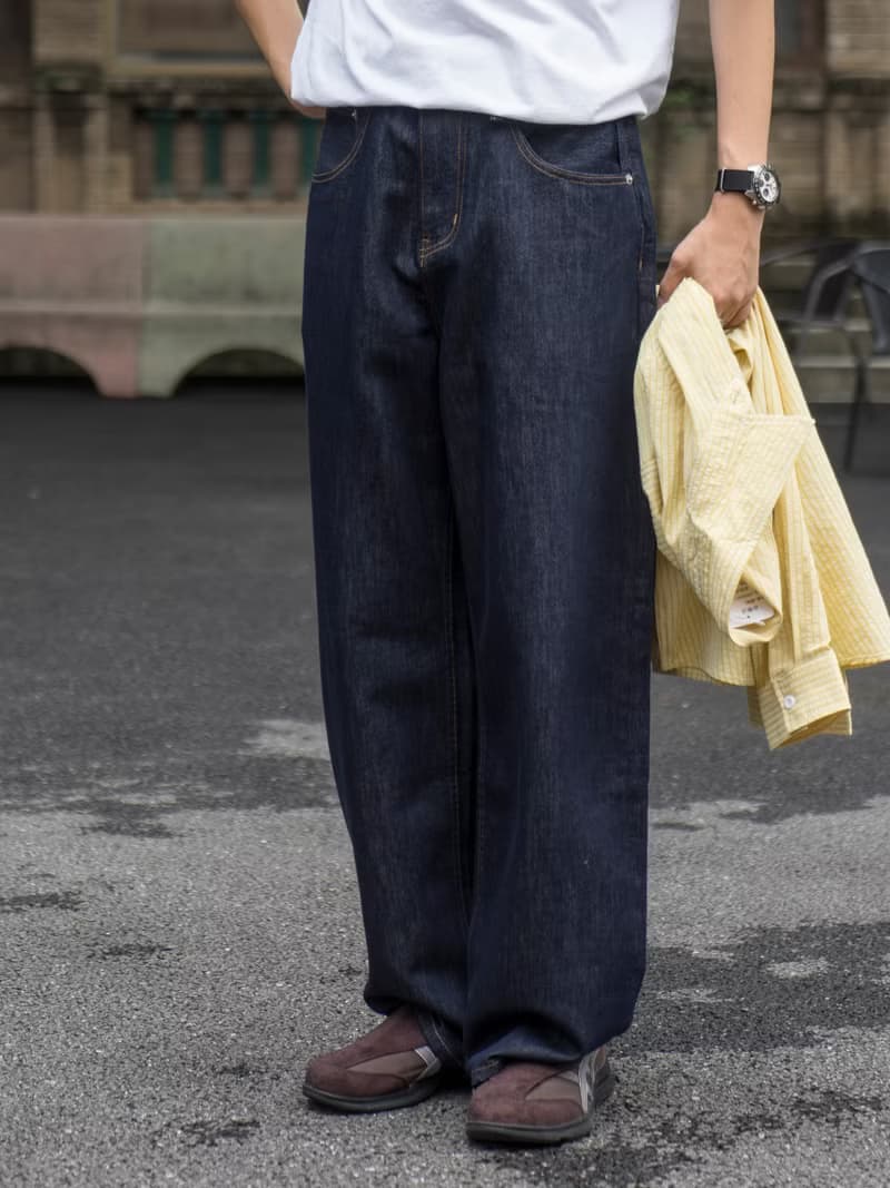 Denim Pants 經典原色單寧牛仔長褲 日系潮流休閒寬鬆直筒牛仔褲