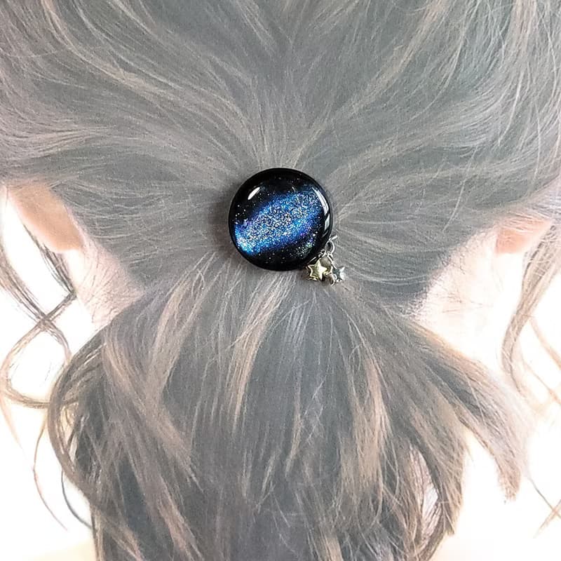 宇宙銀河髮圈 夜空 星星 髮飾