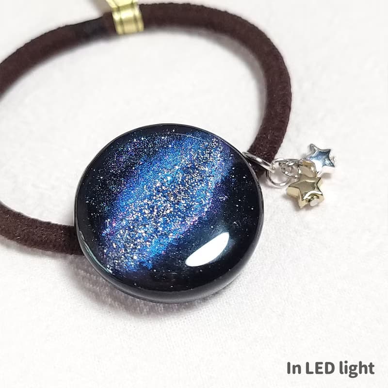 宇宙銀河髮圈 夜空 星星 髮飾