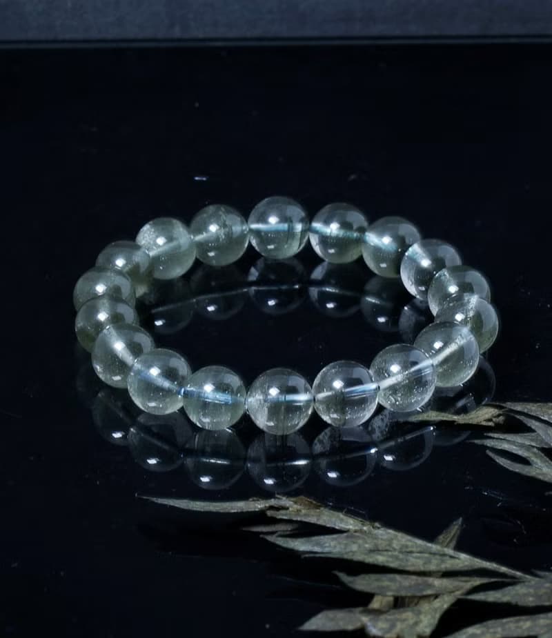 綠幽靈 11.5mm 水晶手鍊  ( Green Phantom 11.5mm Bracelet )