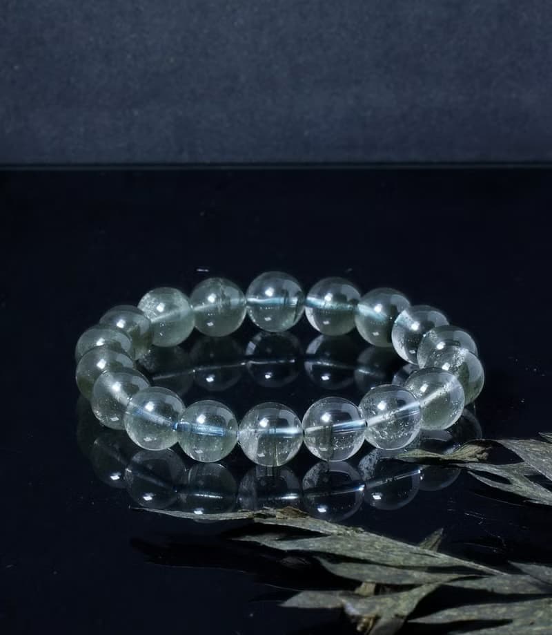 綠幽靈 11.5mm 水晶手鍊  ( Green Phantom 11.5mm Bracelet )