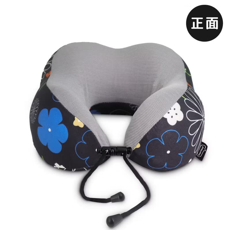 murmur山丘頸枕NP030(塗鴉小花) | U型護頸枕推薦(附收納袋)
