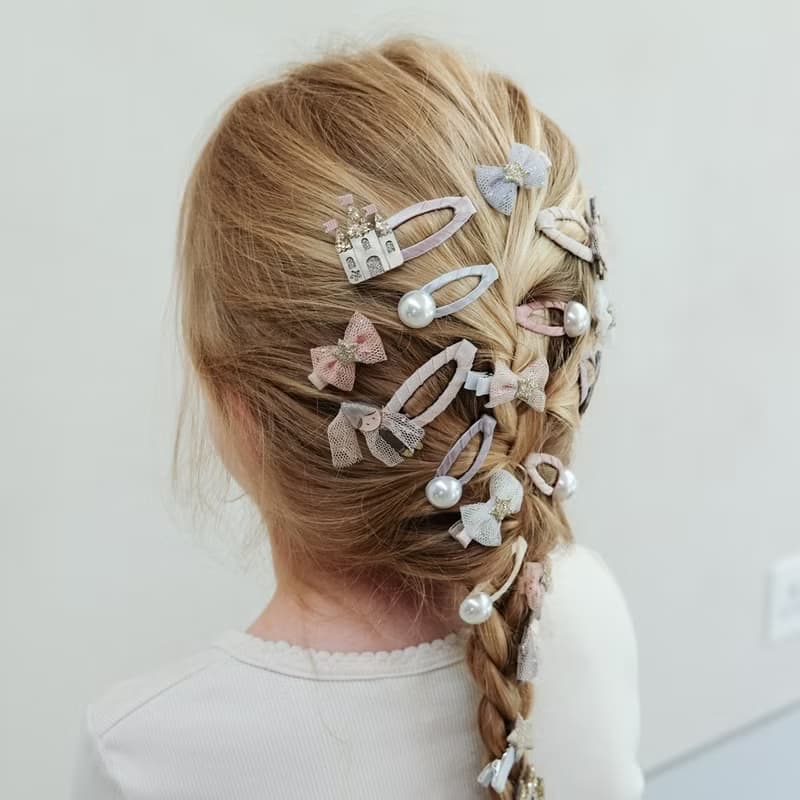 英國Mimi & Lula_AW25_夢幻王國_珍珠迷你滴答夾5入