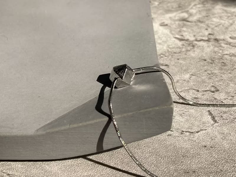 【Infinitas。立方八角天鐵隕石項鍊】天然鎳鐵殞石、瑞典M鐵