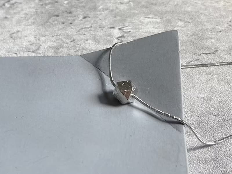 【Infinitas。立方八角天鐵隕石項鍊】天然鎳鐵殞石、瑞典M鐵