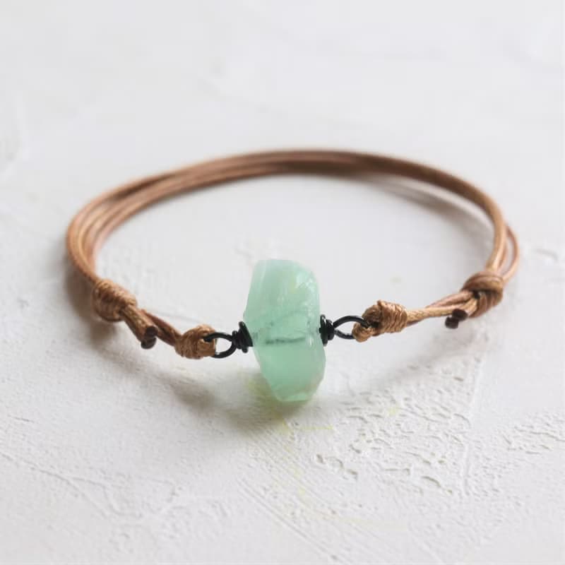 天然綾螢石手鍊 礦石手環 水晶手繩 情侶手繩 朋友手繩