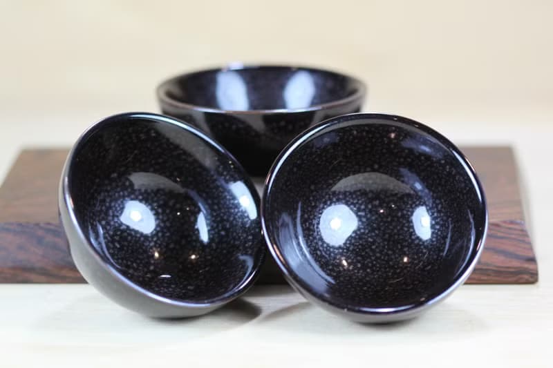 【母親節禮物】60ml 黑星 天目釉 圓滿茶杯 鶯歌名家葉敏祥作品