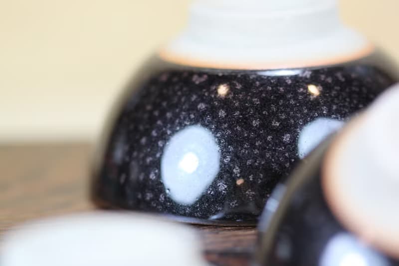 【母親節禮物】60ml 黑星 天目釉 圓滿茶杯 鶯歌名家葉敏祥作品