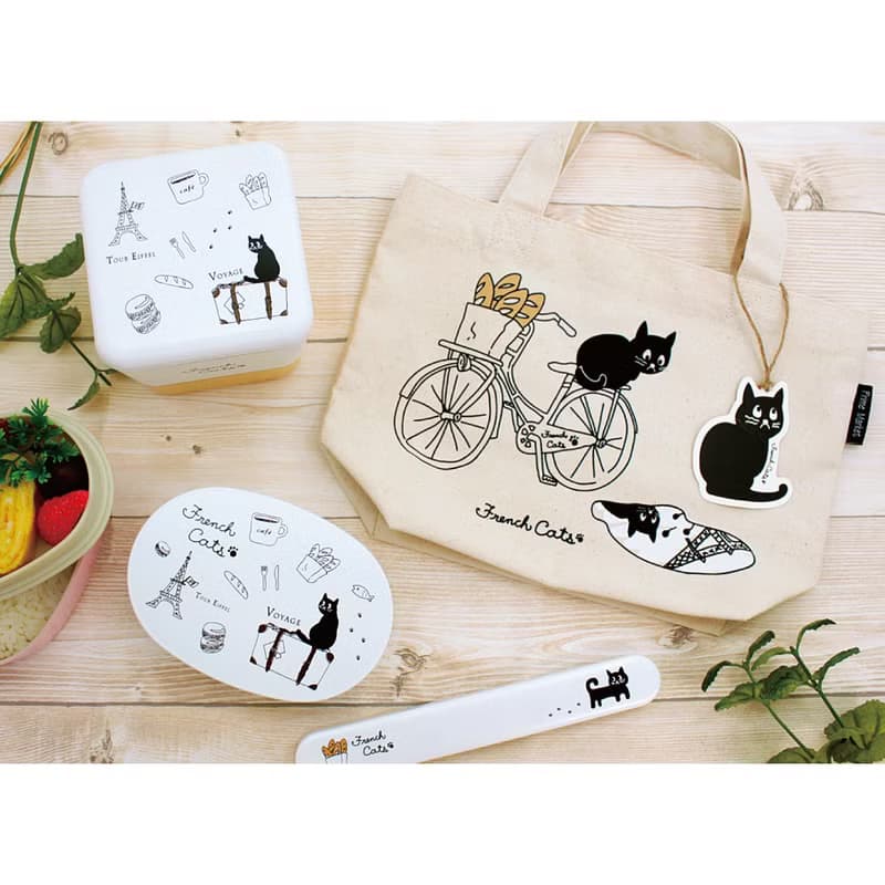 French Cats Chopstick Rest Cute Black Cat Ceramic Cutlery Gift Present Kitchen