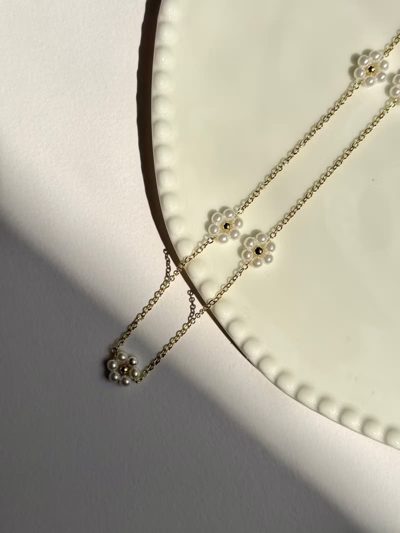 珍珠小花項鍊