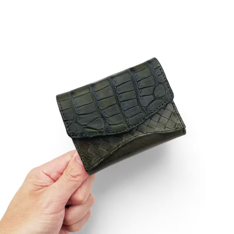 小號三折皮夾 迷你皮夾 日本小牛皮 黑色