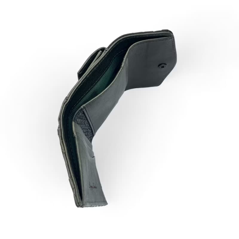 小號三折皮夾 迷你皮夾 日本小牛皮 黑色