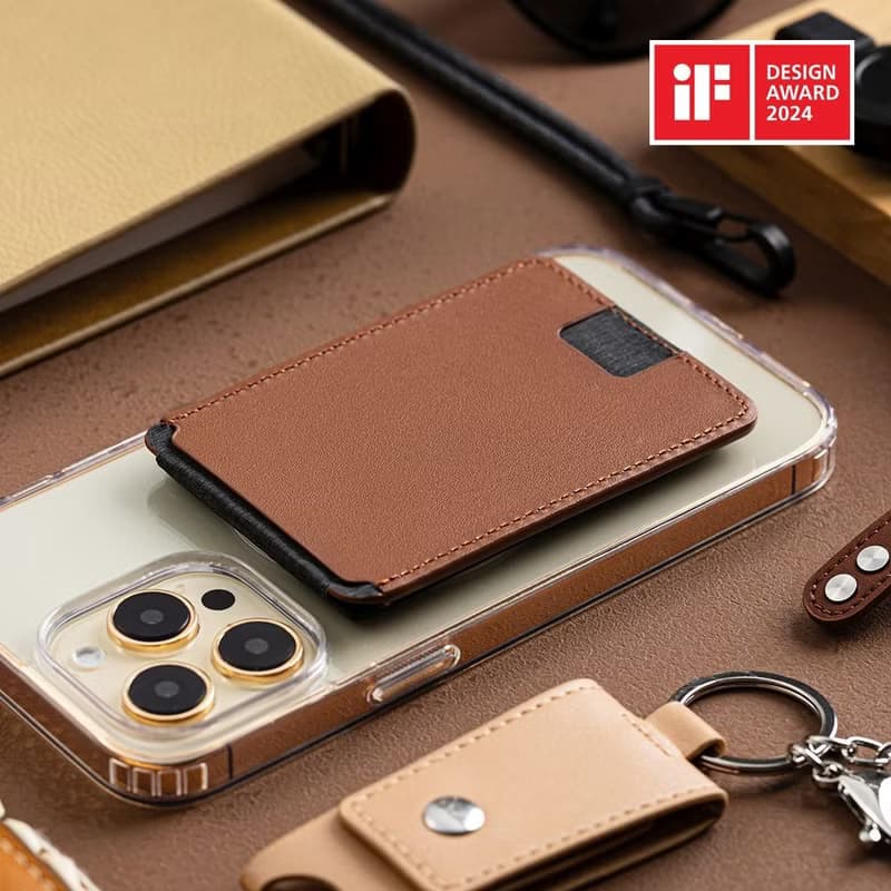 DuoFlip磁吸翻轉證件卡套/雙面卡夾(Mag Safe適用)榛果棕