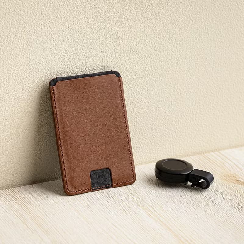 DuoFlip磁吸翻轉證件卡套/雙面卡夾(Mag Safe適用)榛果棕