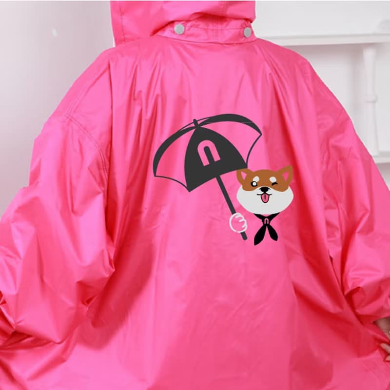 成人反光雨衣 男女防水風雨衣 柴犬 Shiba 台灣製MIT 畢業禮物