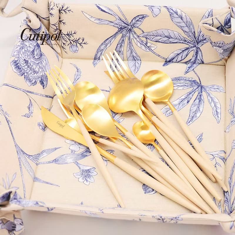 葡萄牙 Cutipol  MIO  奶茶金霧面不鏽鋼 咖啡匙