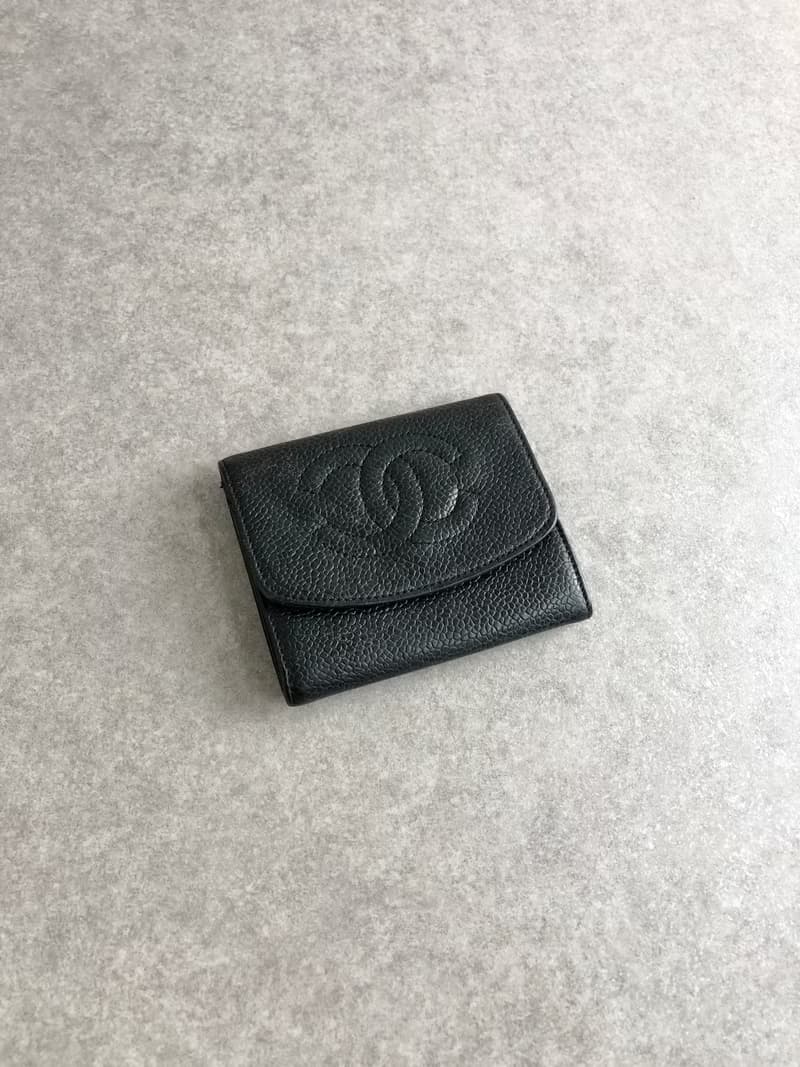 【 日本直送　名牌中古包 】CHANEL シャネル 財布 ブラック ココマーク レザー コインケース vintage ヴィンテージ オールド gscxim