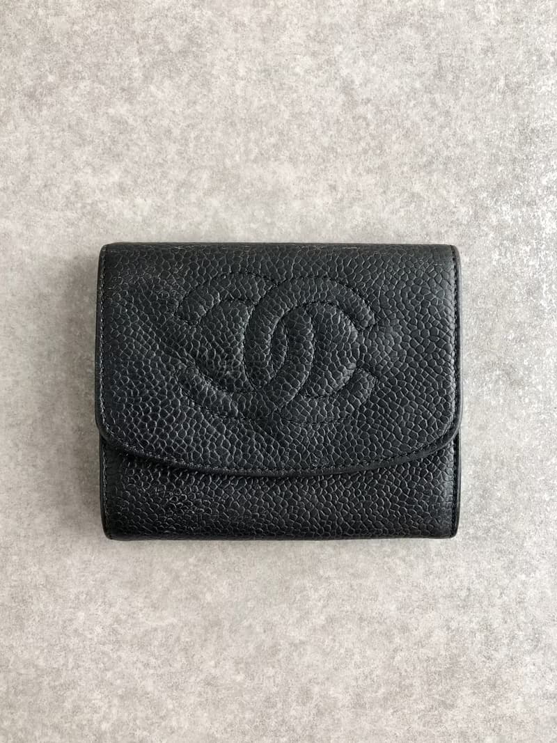 【 日本直送　名牌中古包 】CHANEL シャネル 財布 ブラック ココマーク レザー コインケース vintage ヴィンテージ オールド gscxim