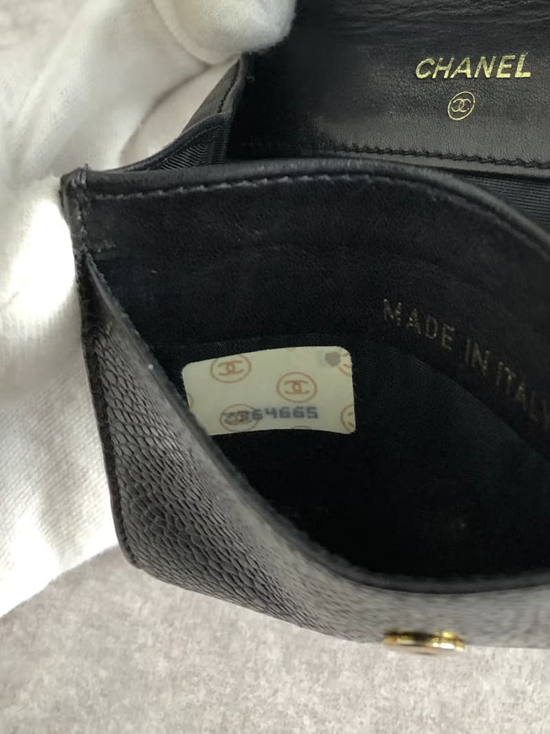 【 日本直送　名牌中古包 】CHANEL シャネル 財布 ブラック ココマーク レザー コインケース vintage ヴィンテージ オールド gscxim