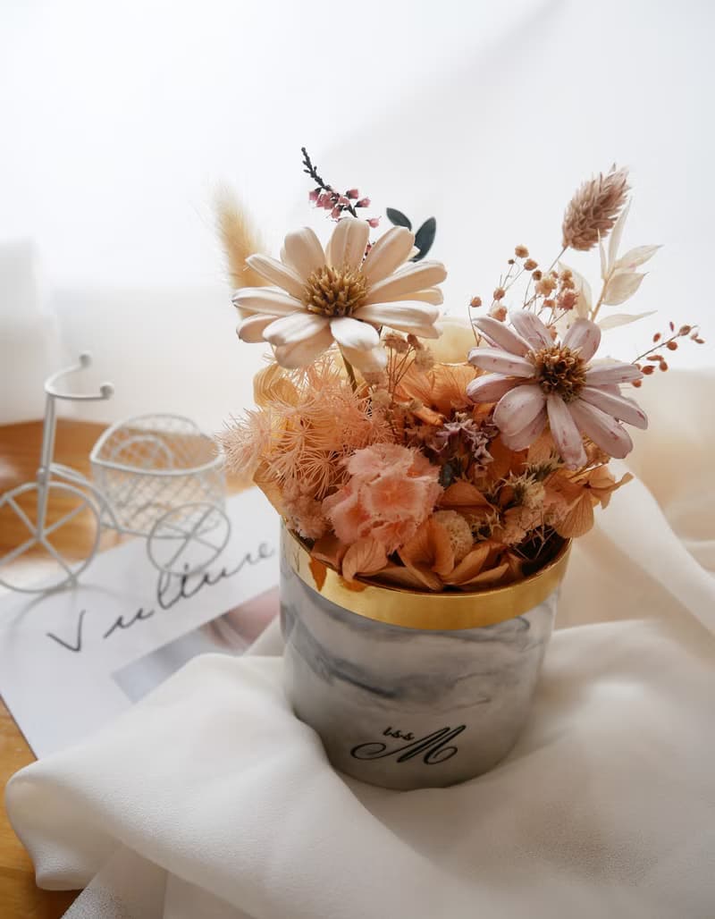 Miss。花謎 【曖曖內含光】小雛菊桌花