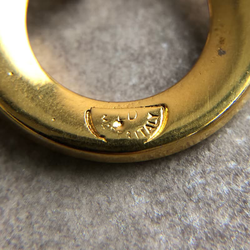 【 日本直送　名牌中古包 】CELINE セリーヌ ブレスレット ゴールド ロゴ シェーヌダンクル vintage ヴィンテージ オールド esez5y