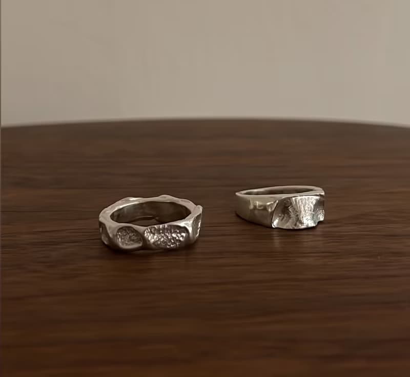 【訂製款】Love Print / 純銀戒指 寵物飾品