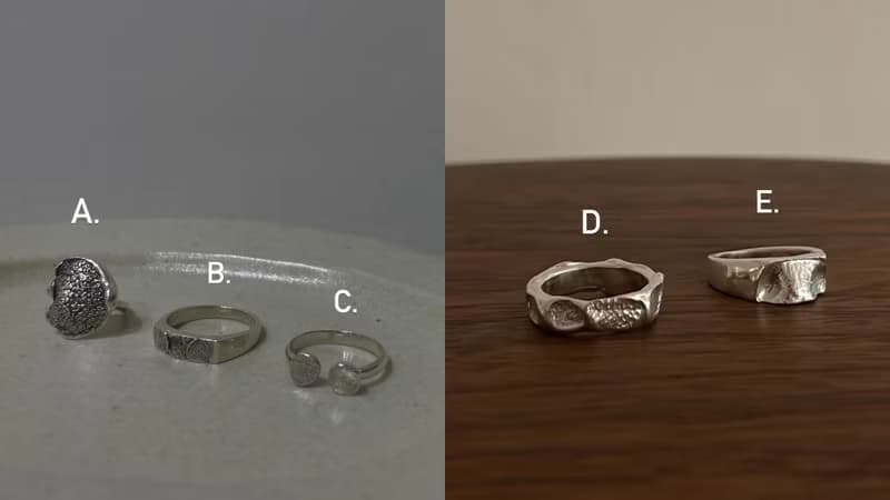 【訂製款】Love Print / 純銀戒指 寵物飾品