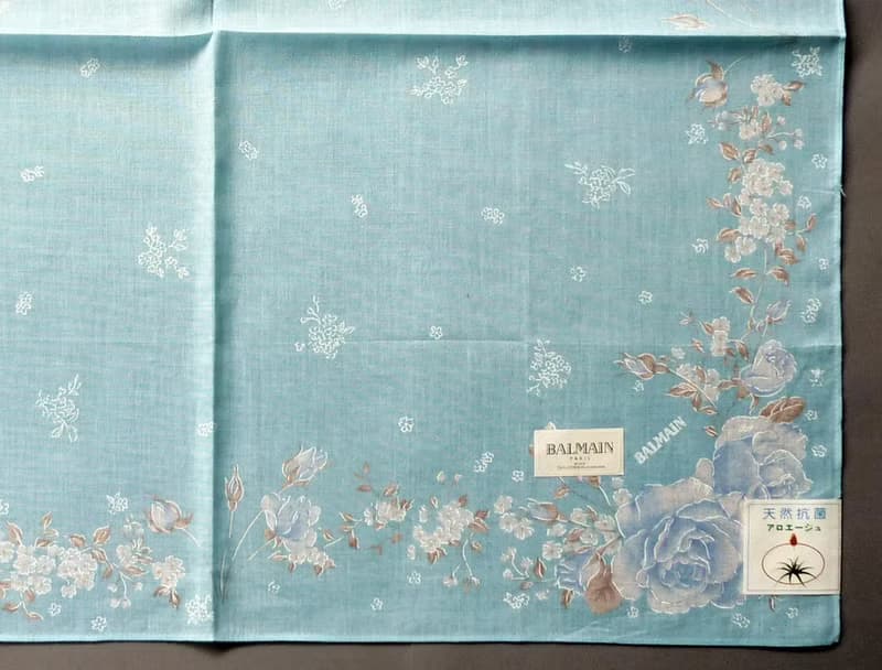 Pierre Balmain Paris Vintage Handkerchief Women Handkerchief 23 x 22.5 inches