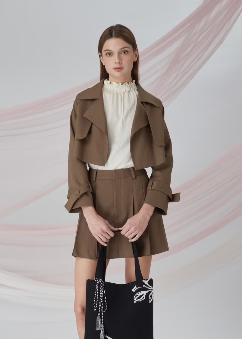 朱古力色短外套